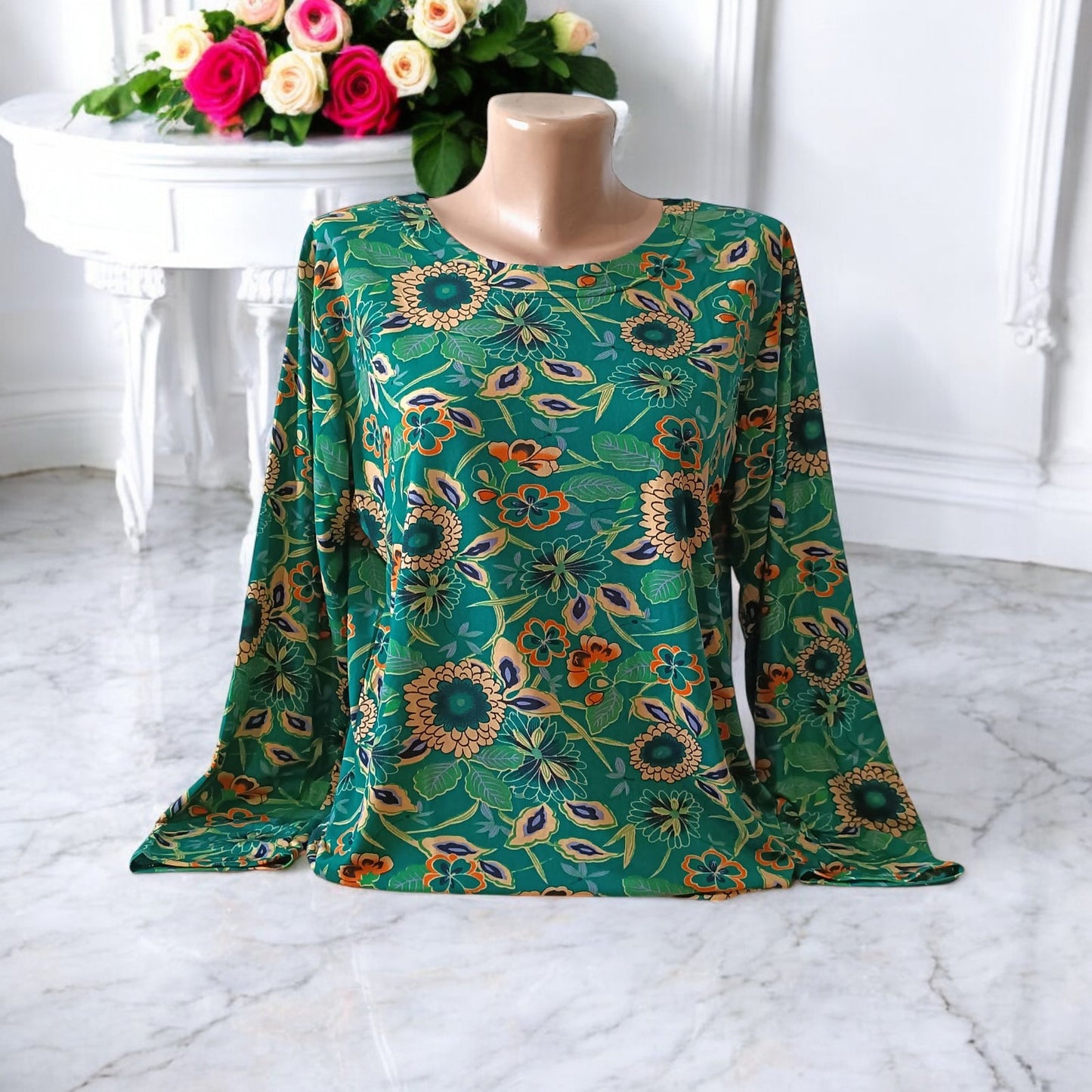 Bluza imprimeu Floral XL-5XL