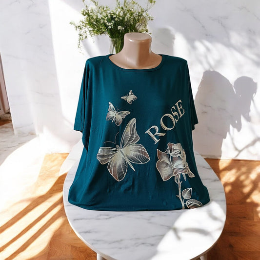 Tricou cu imprimeu marime mare 6-7XL