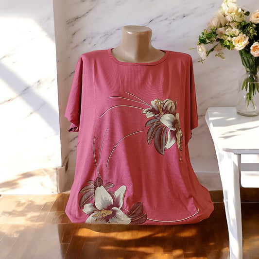 Tricou cu imprimeu marime mare 6-7XL