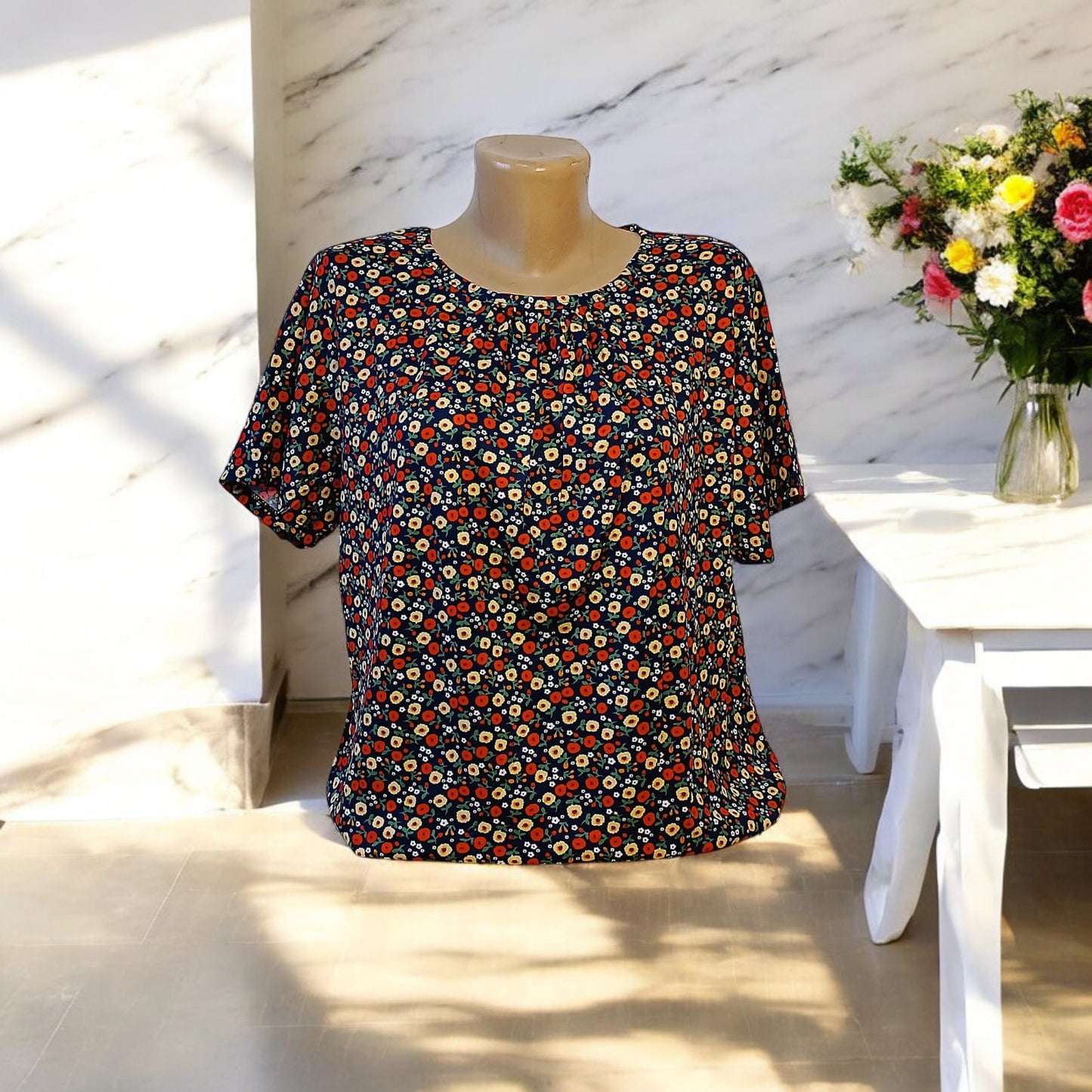 Bluze cu imprimeu floral 2XL-6XL
