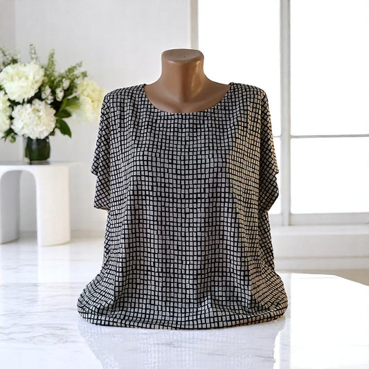 Bluza cu imprimeu marime mare 6-7XL