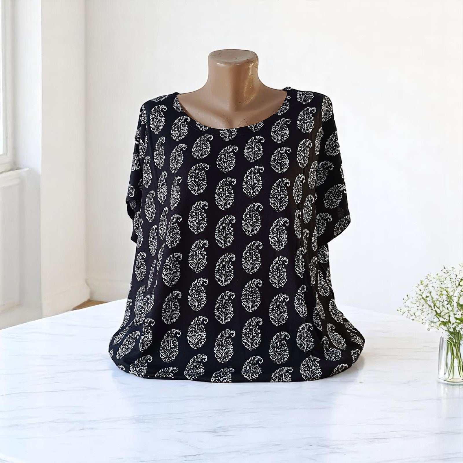 Bluza cu imprimeu marime mare 6-7XL