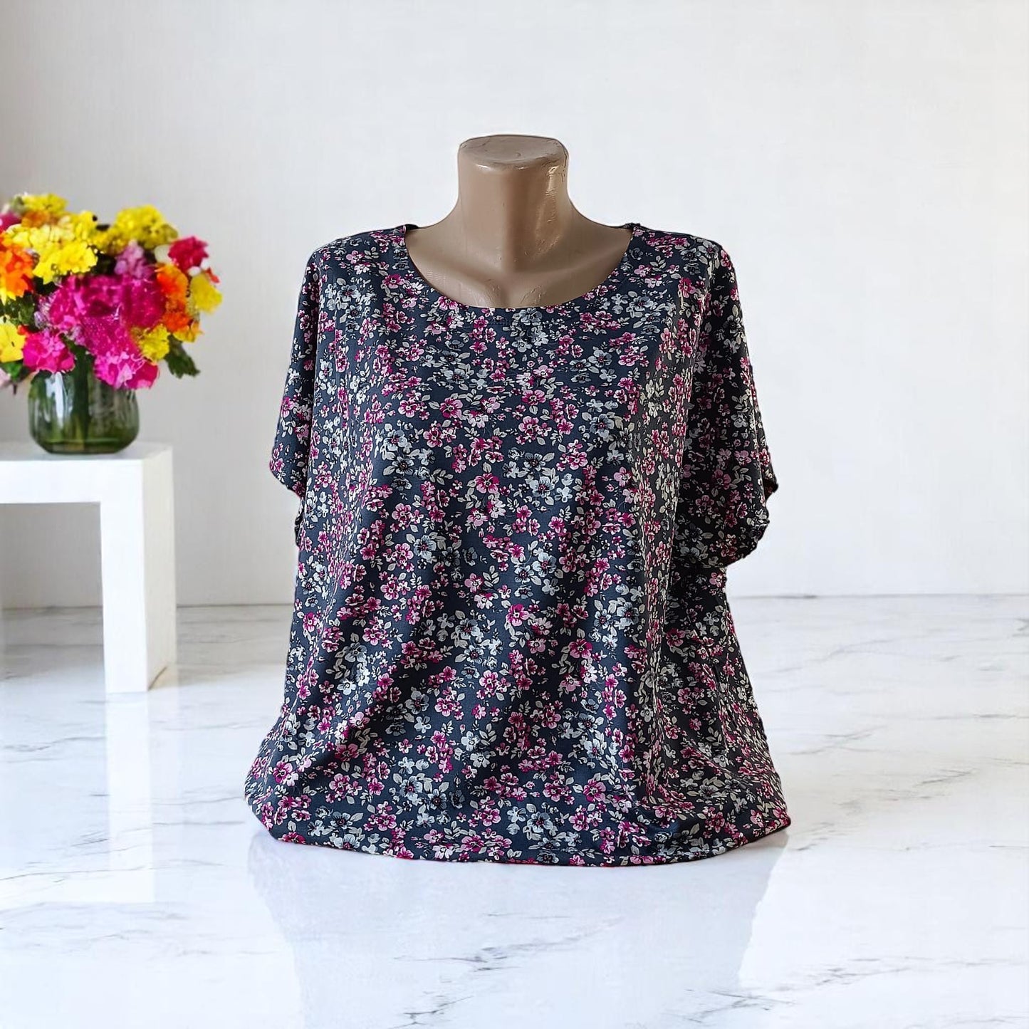 Bluza cu imprimeu marime mare 6-7XL