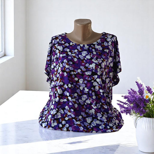 Bluza cu imprimeu marime mare 6-7XL