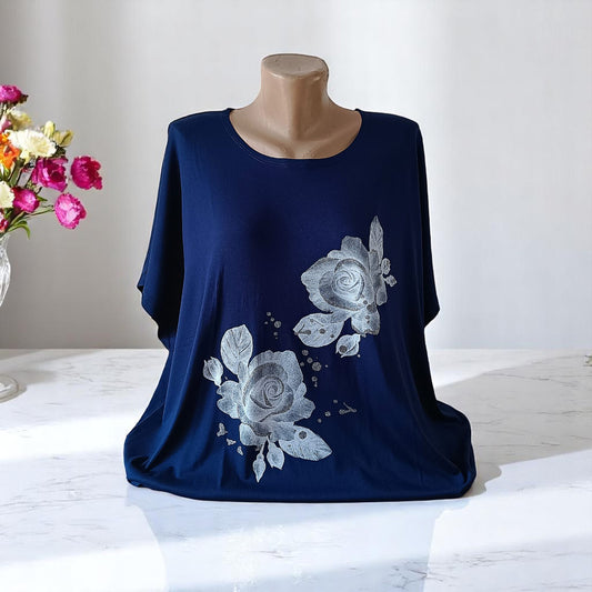 Tricou cu imprimeu marime mare 6-7XL
