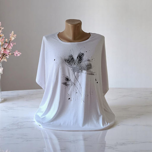 Tricou cu imprimeu marime mare 6-7XL