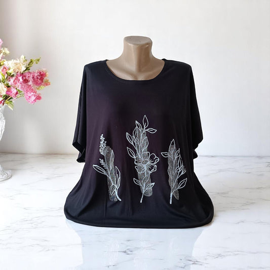 Tricou cu imprimeu marime mare 6-7XL