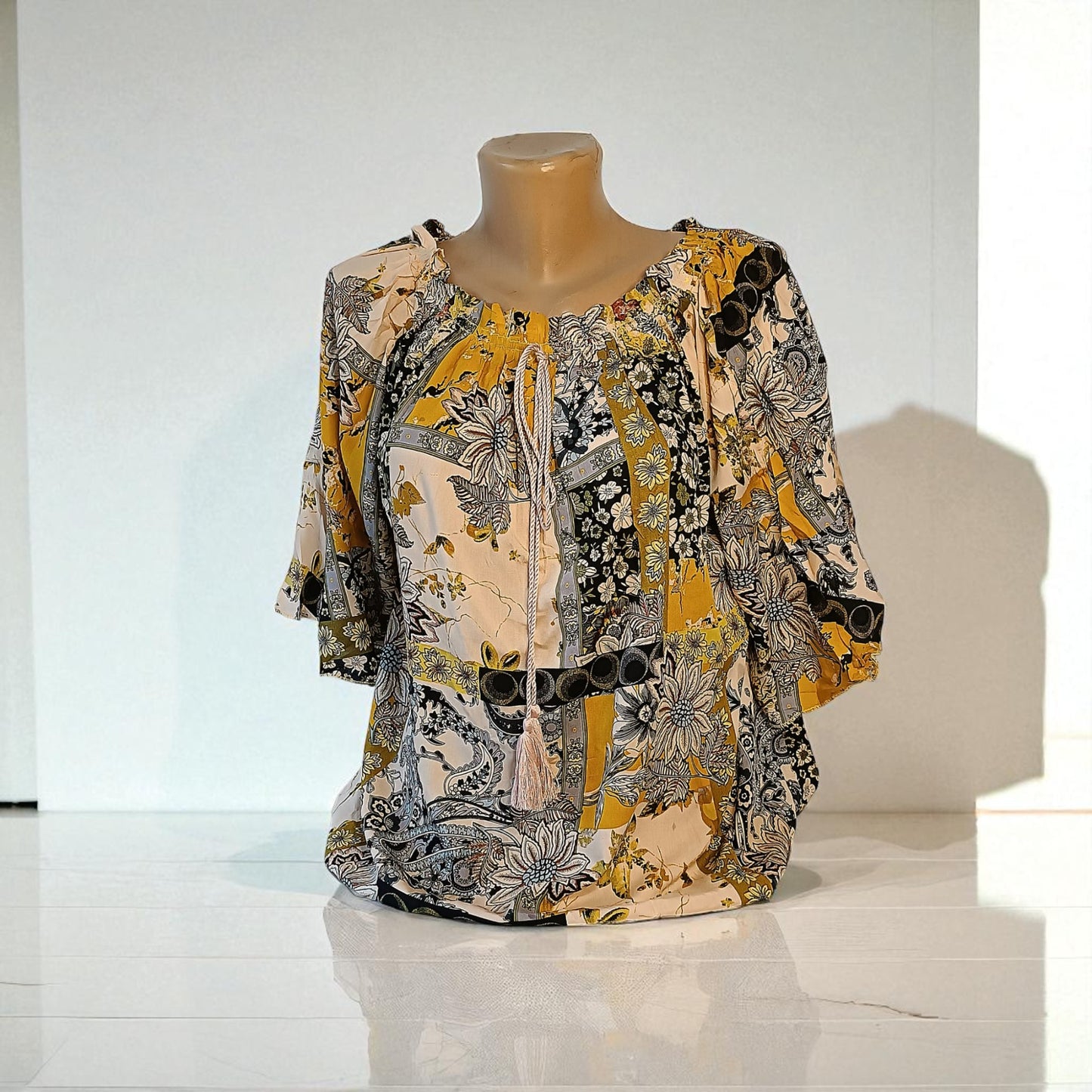 Bluza eleganta maneca 3/4 cu Snur