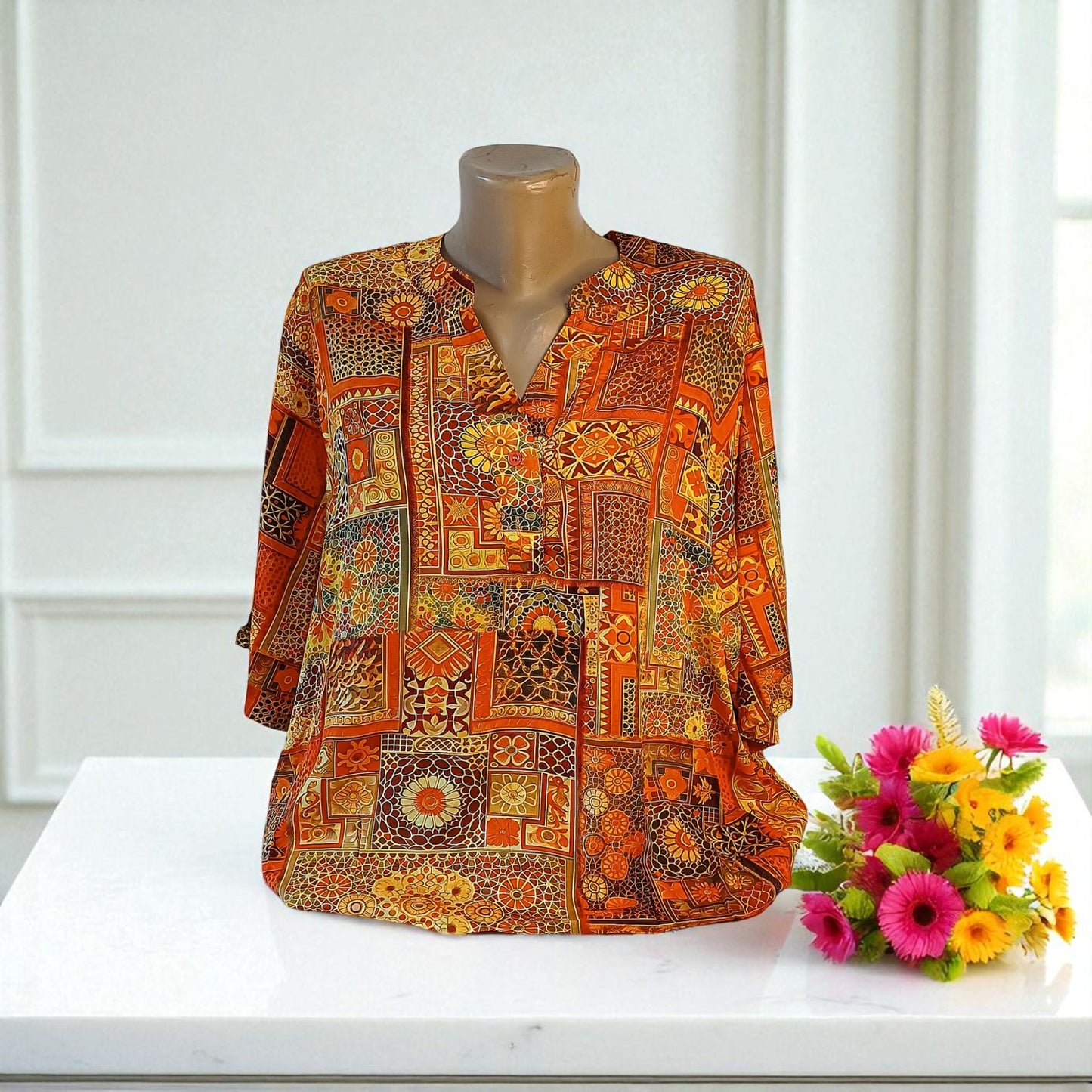 Bluza eleganta maneca 3/4 cu Anchior