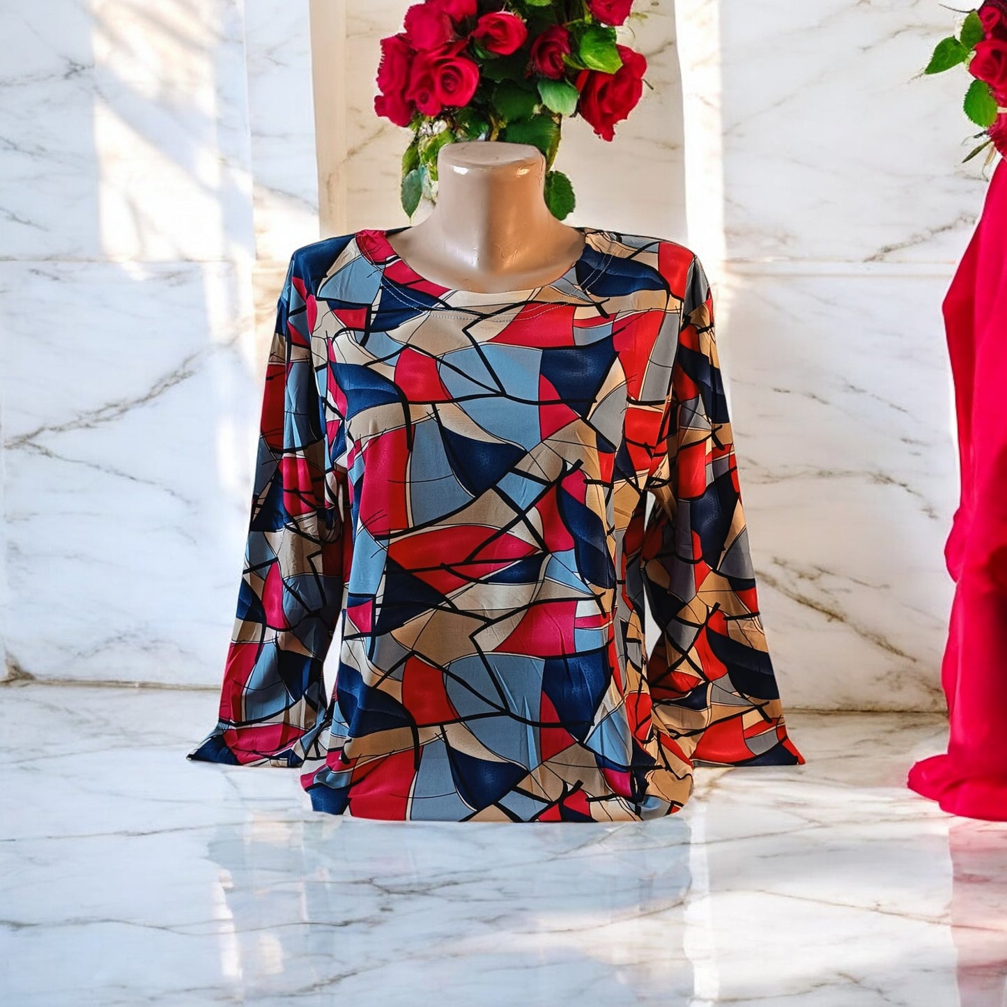 Bluza imprimeu Floral XL-5XL