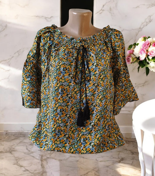 Bluza eleganta maneca 3/4 cu Snur
