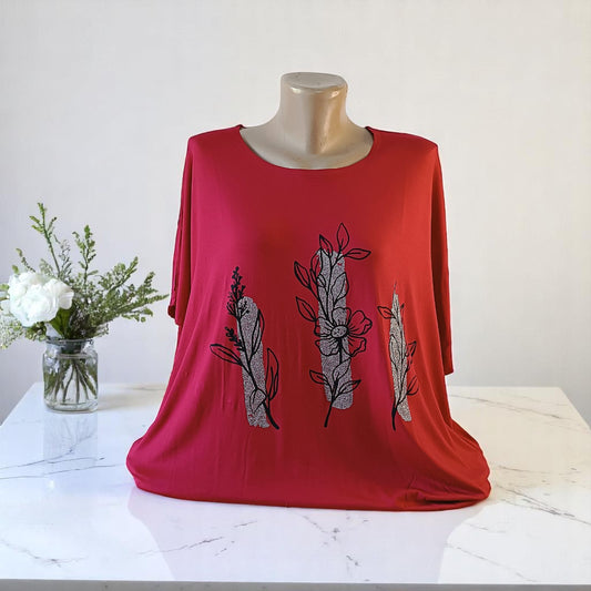 Tricou cu imprimeu marime mare 6-7XL
