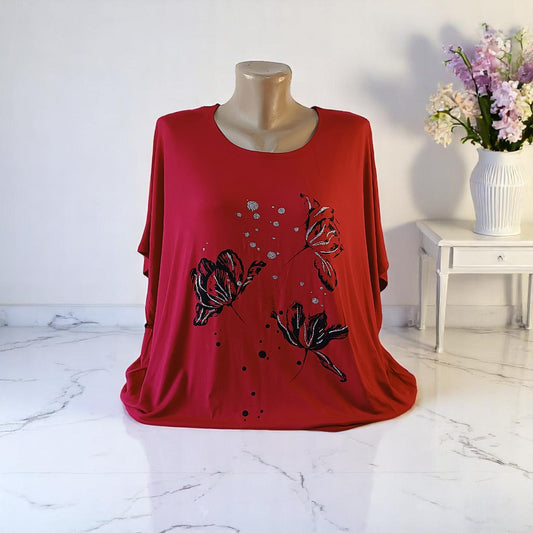 Tricou cu imprimeu marime mare 6-7XL