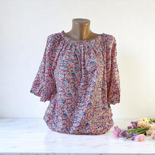 Bluze din In cu imprimeu 4XL-6XL