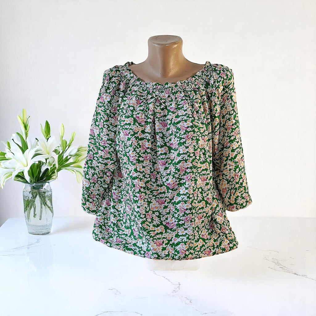 Bluze din In cu imprimeu 4XL-6XL
