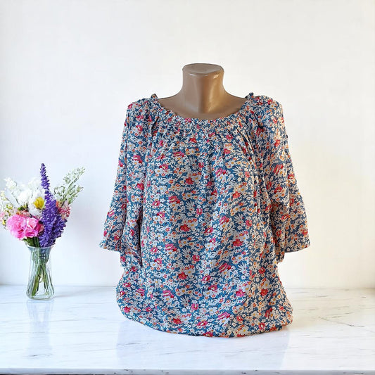 Bluze din In cu imprimeu 4XL-6XL