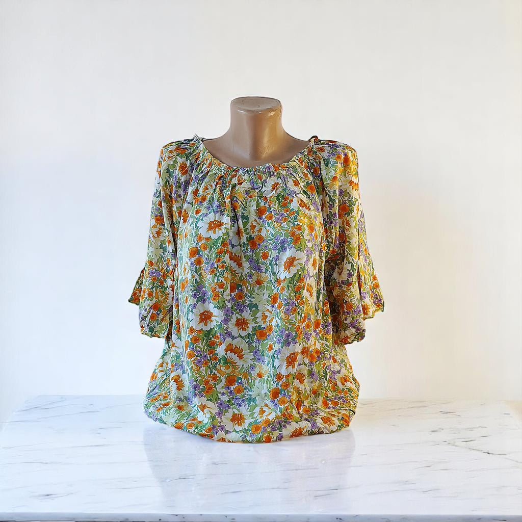 Bluze din In cu imprimeu 5XL-6XL