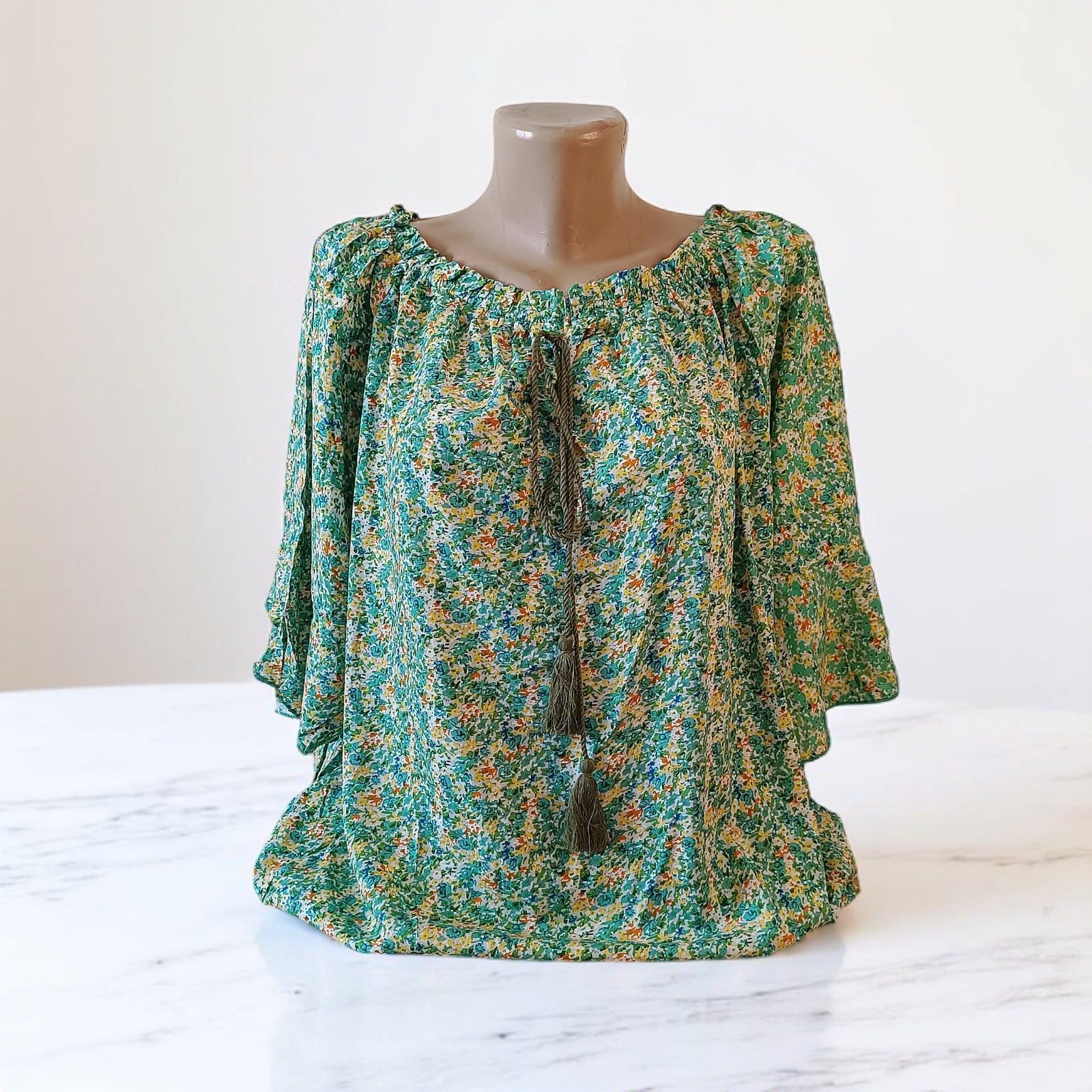 Bluza eleganta maneca 3/4 cu Snur