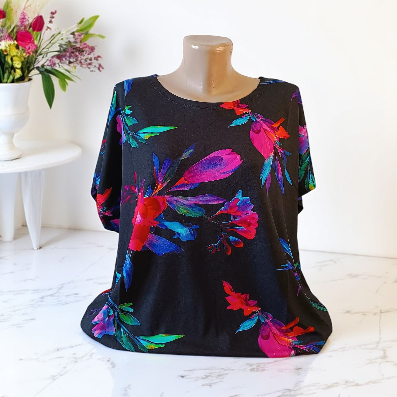 Bluza cu imprimeu marime mare 6-7XL