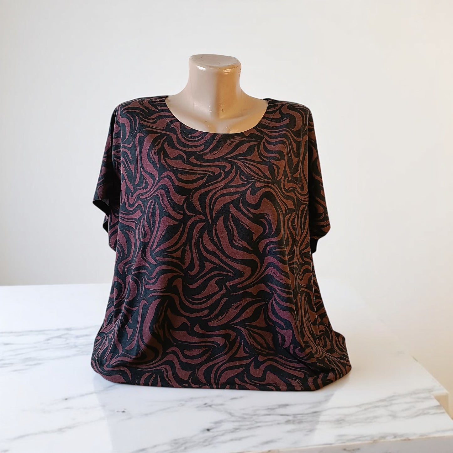 Bluza cu imprimeu marime mare 6-7XL