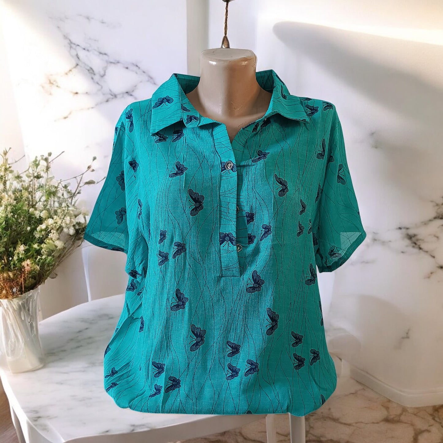 Bluza maneca scurta panza si in