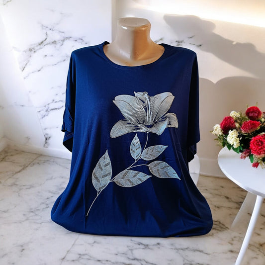 Tricou cu imprimeu marime mare 6-7XL