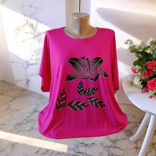 Tricou cu imprimeu marime mare 6-7XL