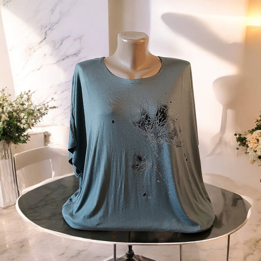Tricou cu imprimeu marime mare 6-7XL