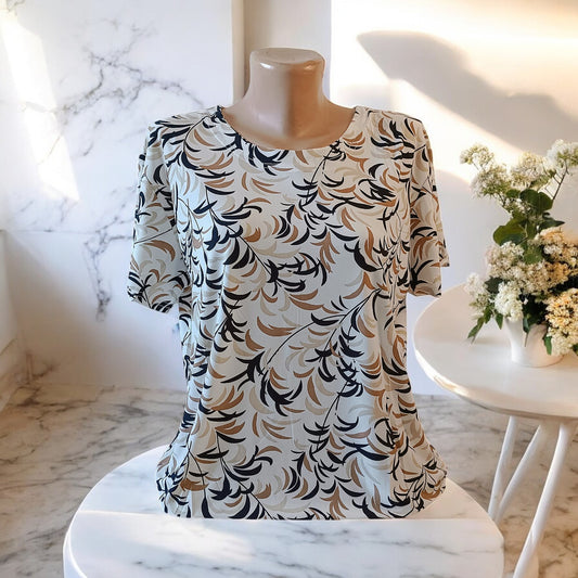 Bluza imprimeu Floral XL-5XL maneca scurta