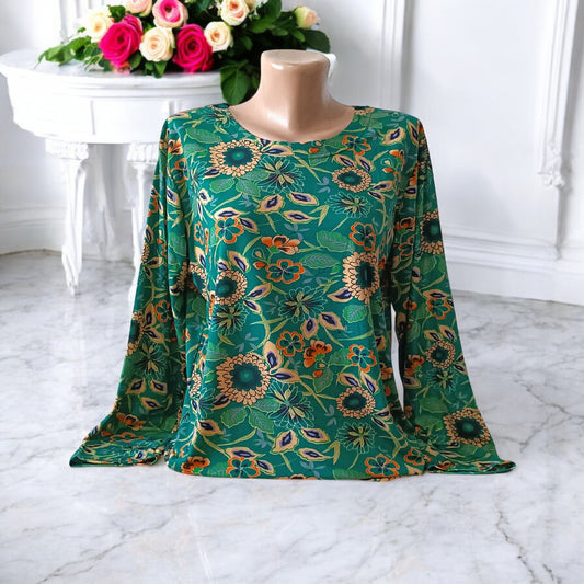 Bluza imprimeu Floral XL-5XL