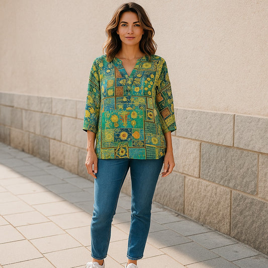 Bluza eleganta maneca 3/4 cu Anchior