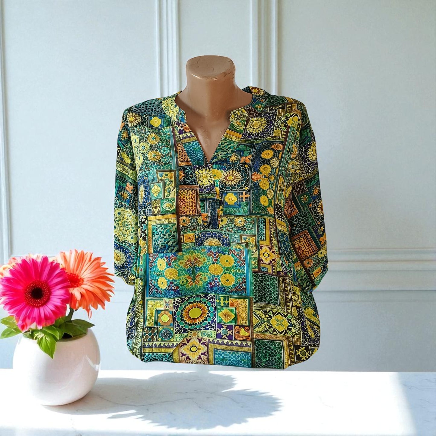 Bluza eleganta maneca 3/4 cu Anchior