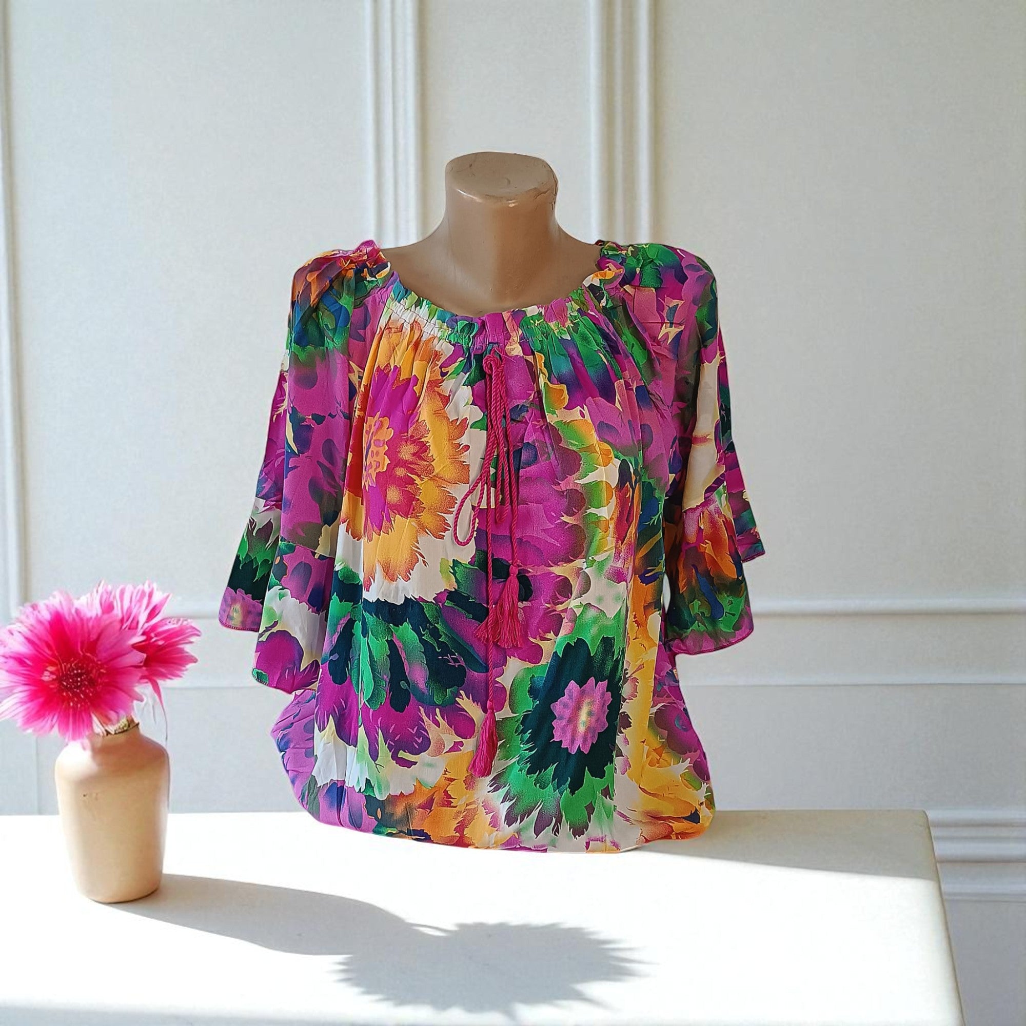 Bluza eleganta maneca 3/4 cu Snur