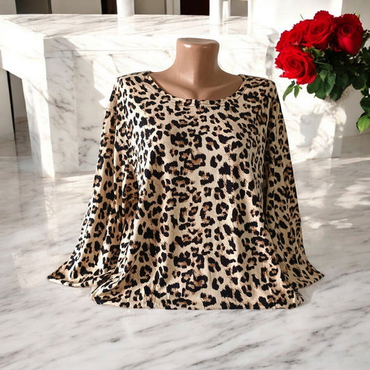 Bluza cu imprimeu floral deosebit cu maneca lunga 5XL-8XL - AMG SHOP -  - 