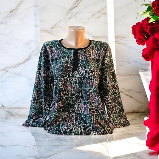 Bluza maneca lunga si nasturi la gat - AMG SHOP -  - 