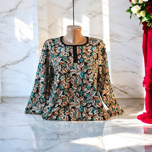 Bluza maneca lunga si nasturi la gat - AMG SHOP -  - 
