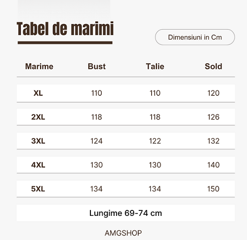 Bluze cu imprimeu si rotunde la gat XL-5XL - AMG SHOP -  - 