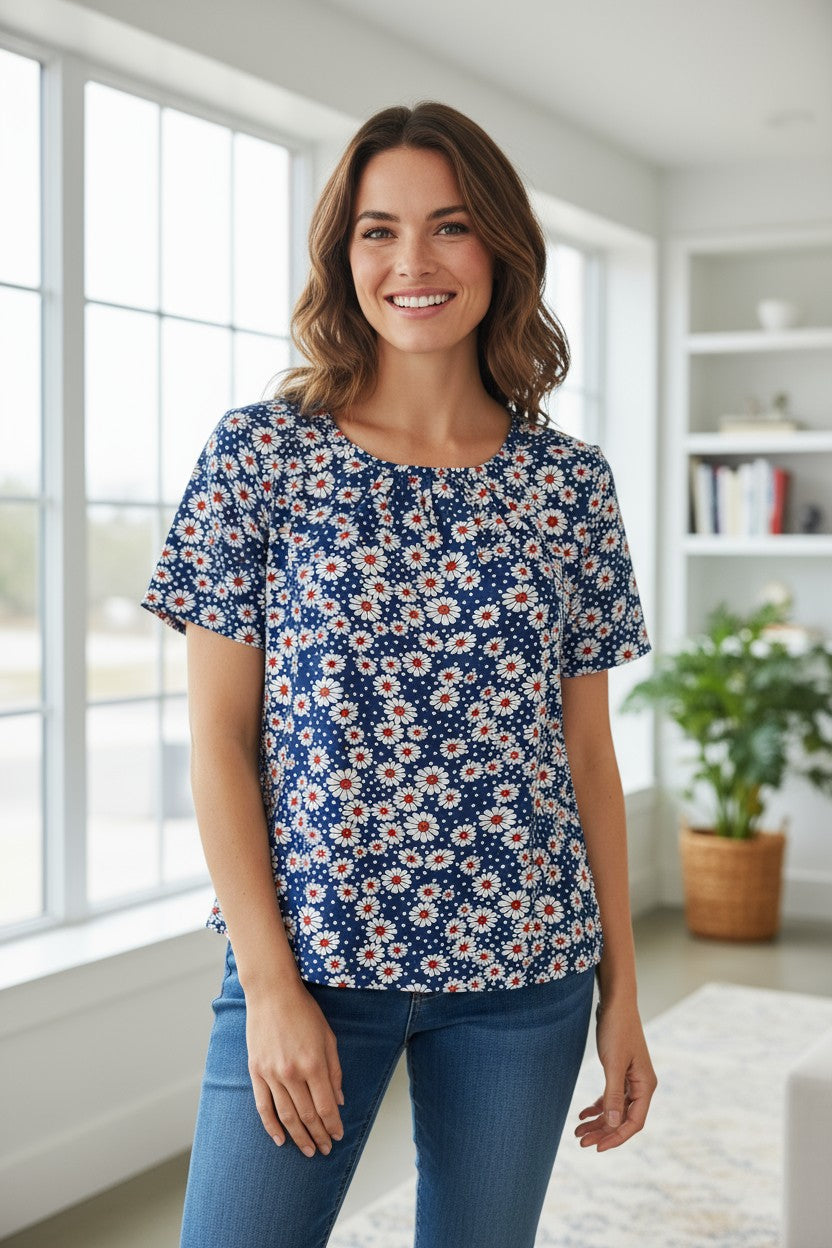 Bluze cu imprimeu floral 2XL-6XL