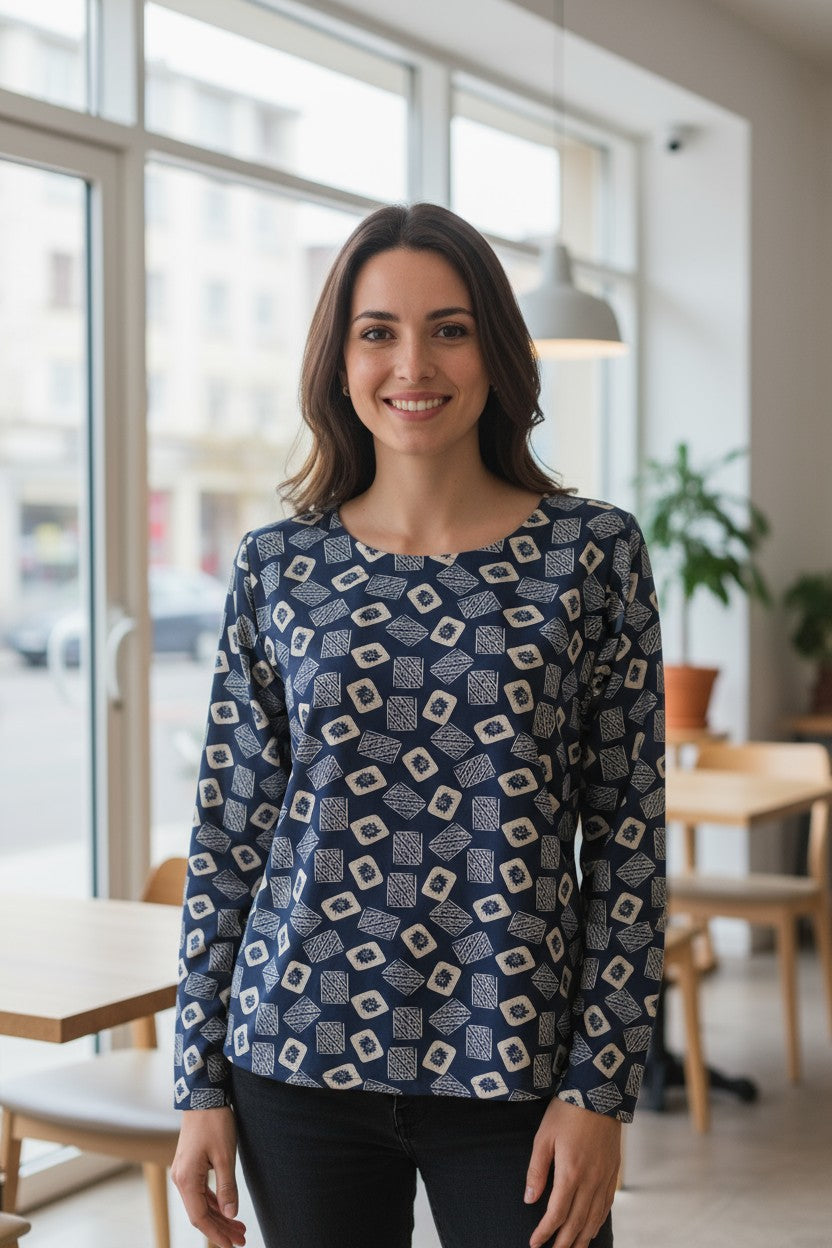 Bluza imprimeu Floral XL-5XL