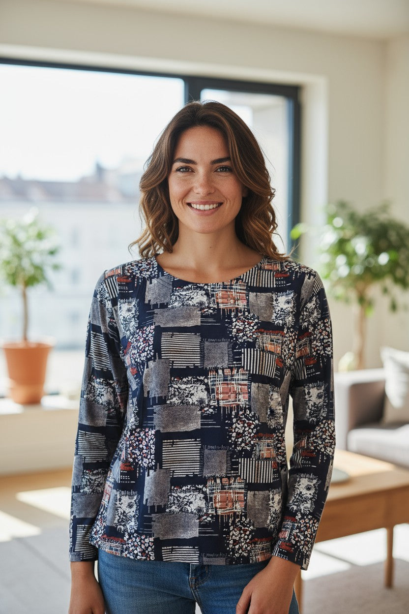 Bluza imprimeu Floral XL-5XL