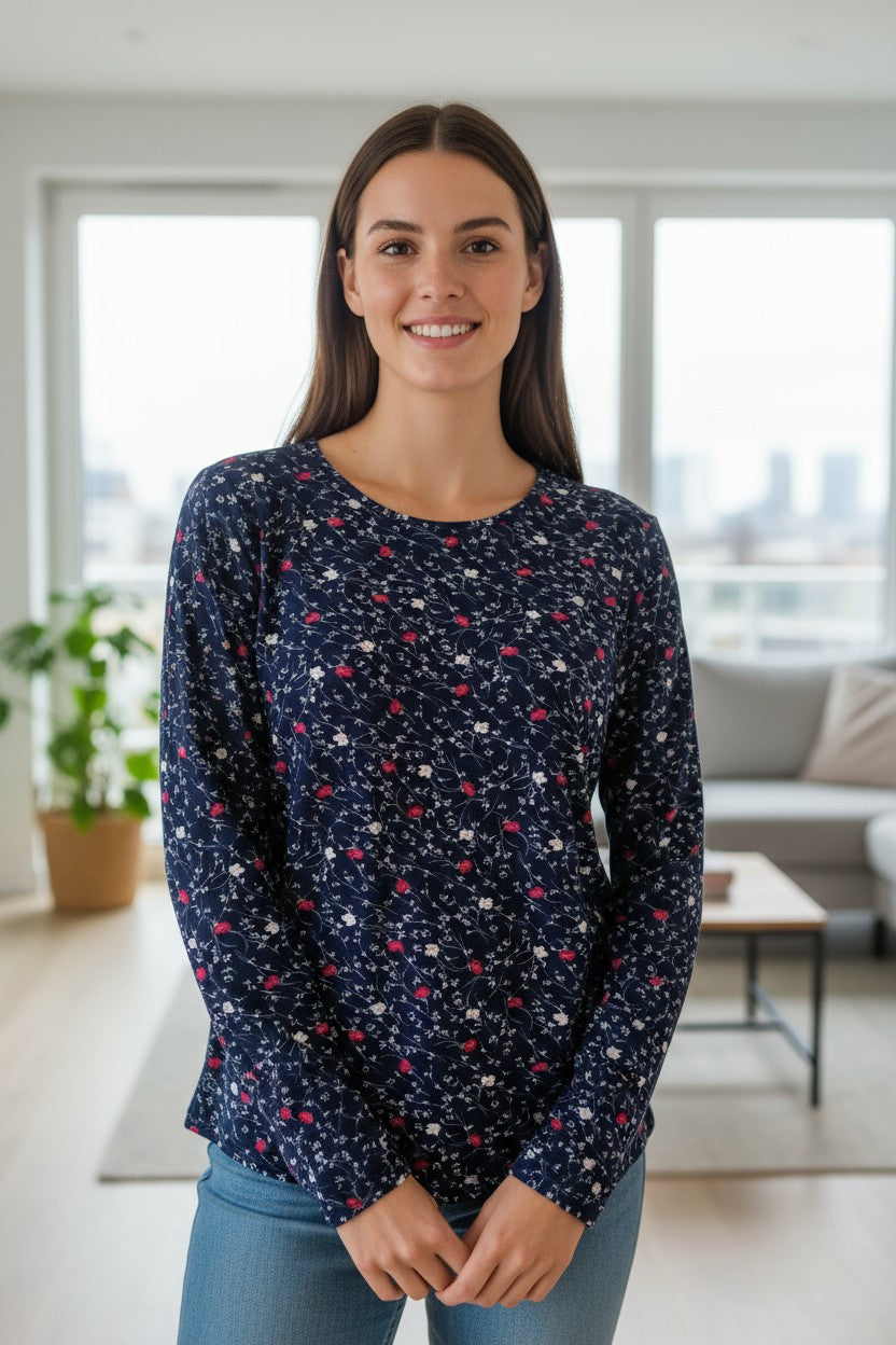 Bluza imprimeu Floral XL-5XL