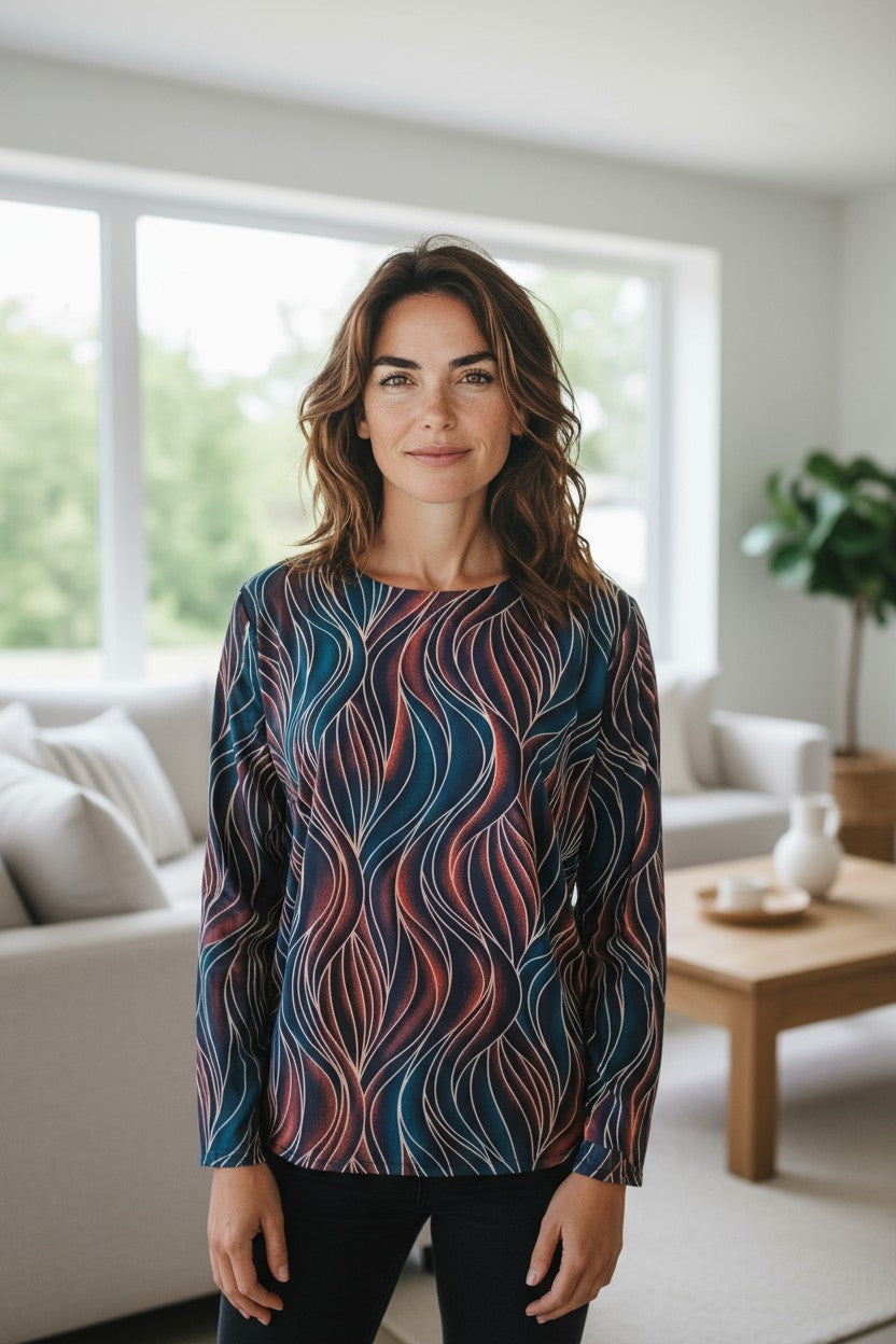 Bluza imprimeu Floral XL-5XL