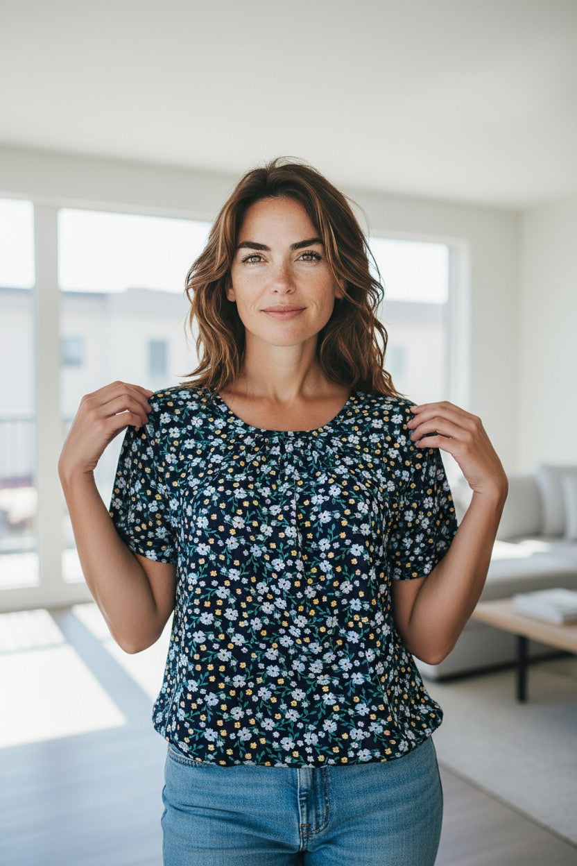 Bluze cu imprimeu floral 2XL-6XL