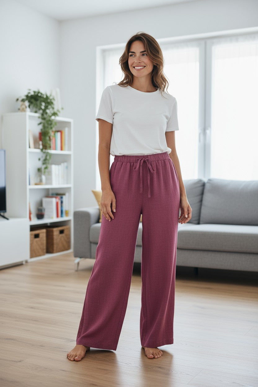 Pantaloni lungi lejeri pentru femei XL-2XL