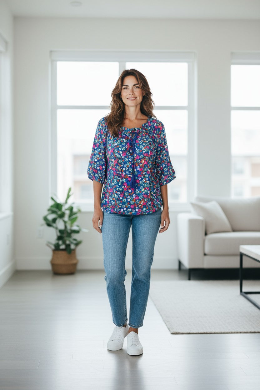 Bluza eleganta maneca 3/4 cu Snur