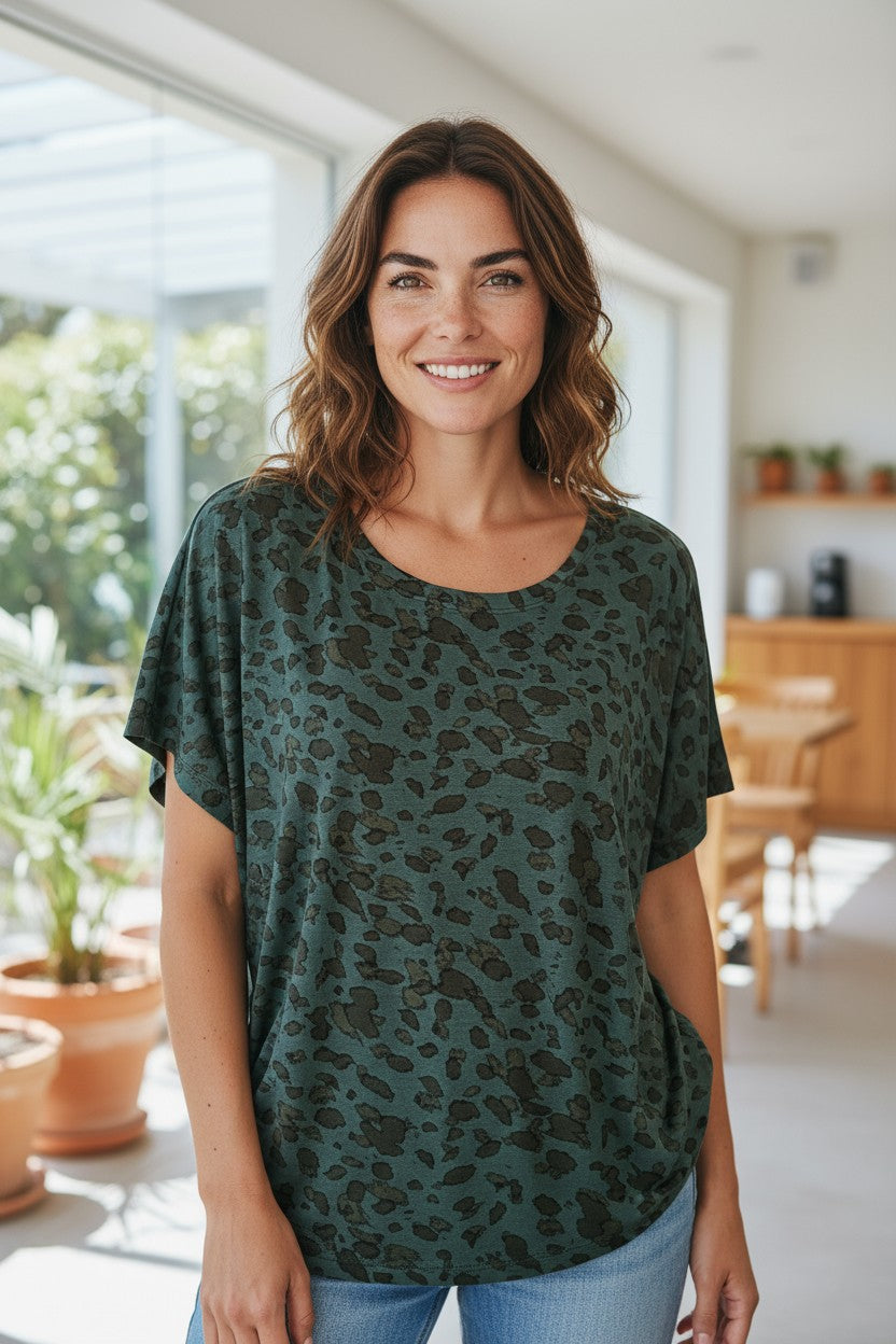 Bluza cu imprimeu marime mare 6-7XL anchior