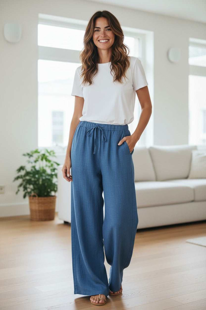 Pantaloni lungi lejeri pentru femei XL-2XL
