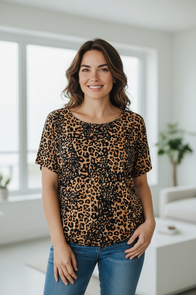 Bluza cu imprimeu marime mare 6-7XL anchior