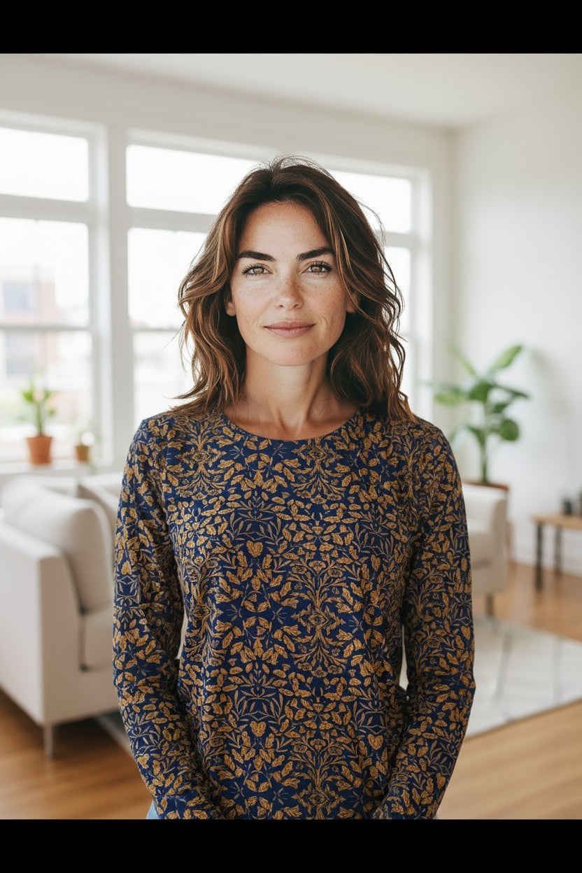 Bluza imprimeu Floral XL-5XL