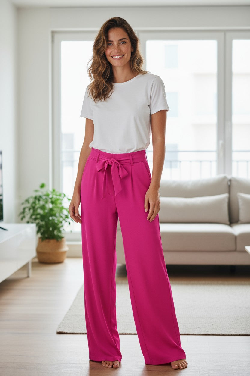 Pantalonii simpli din bumbac